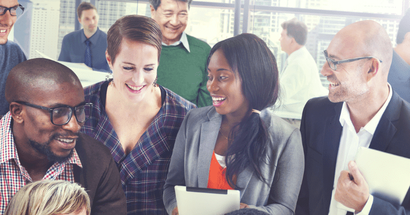 Group Of People Laughing In An Office 3